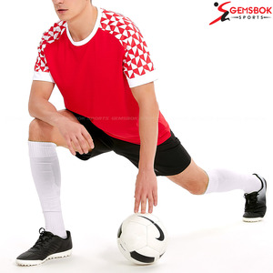 Hot-Selling Soccer Uniform Kit Sublimation Printed Jersey Set Custom Color Logo Quick-Drying <b>Stand</b> Collar Custom Size Men's - Product Image 6