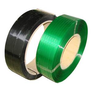 India PET Band Factory's 12mm 1/2 inch Black <b>Plastic</b> Polyester PP Strap Rolls Manual Packing for USA South America's Rag Bailing - Product Image 4