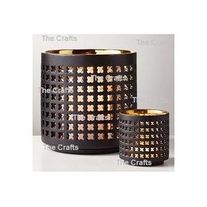 Portavelas de Metal de Color negro, juego de diferentes tamaños de tres portavelas para accesorios de decoración de boda - Product Image 4