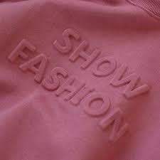 Jersey de manga larga con cuello redondo en relieve personalizado de alta calidad con logotipo teñido liso para invierno - Product Image 6