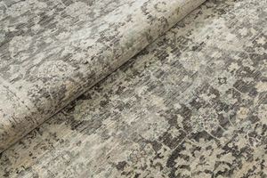 Tapis rectangulaire gris en coton fait main, luxueux, lavable, antidérapant, moderne, en peluche, noué à la main, filé à la main, pour la maison, le salon - Product Image 5