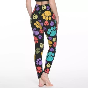 Leggings de yoga suaves con logotipo personalizado de cintura alta, pantalones ajustados para mujer, mallas atléticas para correr para entrenamientos intensos - Product Image 4