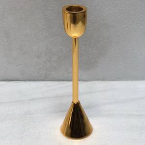Bougeoir doré Vintage en lumière dorée, maison minimaliste, support de bougies, décoration de Table, cadeaux pour mariage - Product Image 4
