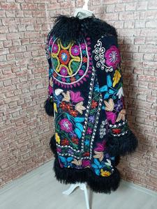 Hot Antique Bohemian Cái Nhìn Banjara Handmade Suzani Floral Thêu Hippie Gypsy Phụ Nữ Bộ Lạc Sexy Mùa Đông Mặc Áo Khoác Ăn Mặc - Product Image 2