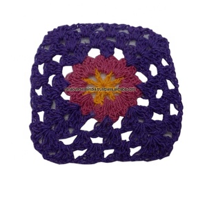 Posavasos de mesa de encaje de algodón de ganchillo cuadrado de la mejor calidad para el hogar, cocina, comedor, decoración de fiesta - Product Image 1
