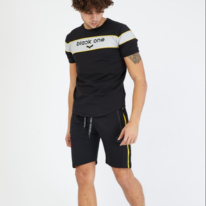 Hotsale สีดํา One ออกแบบใหม่วอร์มกีฬา joggers ผ้าฝ้ายบุรุษวอร์มแฟชั่นแนวโน้มการขายร้อน - Product Image 1