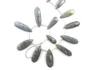 Venta al por mayor 13 piezas Natural Star Quartz Gemstone Briolette Beads Pear Shape Faceted Genuine High Quality del fabricante - Product Image 3