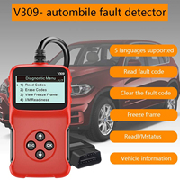 Lector de Códigos de Error OBD Digital para Automóviles, Escáner de Diagnóstico con 5 Idiomas