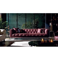 Meubles européens en cuir avec boutons, 100% touches, burgard, meubles italiens, tailles 3 2 1, prix d'usine, turquie