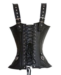 Women Genuine <b>Leather</b> <b>Corset</b> <b>Top</b> Crop Bustier Bra <b>Corset</b> <b>Tops</b> Female Trendy Wholesale <b>Corsets</b> Pour Femme PU <b>Leather</b> Cami <b>Top</b> - Product Image 2