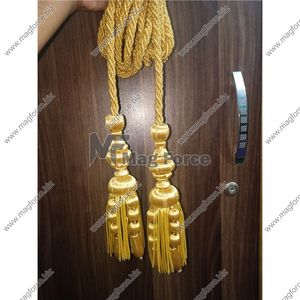 Guirnalda de Cuentas de Madera Estilo Rústico con Borlas para Decoración Campestre, Cuentas de Oración, Venta al por Mayor, Listo para la Venta - Product Image 4