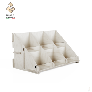 Espositore da banco di qualità in betulla progettato da EUROSUD prodotto Made in Italy. Completamente personalizzabile con il tuo logo - Product Image 6