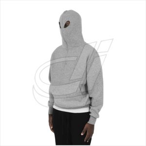 Sweat-shirt à capuche zippé intégral avec yeux personnalisés pour homme - Product Image 4