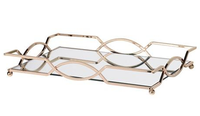 Plateau de service avec miroir Design personnalisé Formes uniques pour cadeau de mariage et plateau miroir Derniers plateaux