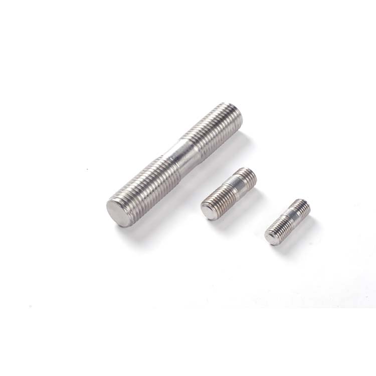 Full Body Or Reduced Shank 304 Stainless Steel Double End Threaded Rod Bar Stud Screw Bolt And Nut 3/8