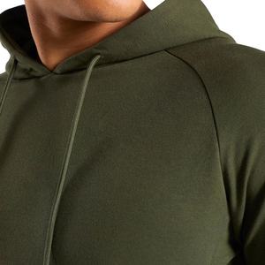 Sudaderas con capucha de músculo de moda informal para hombre de alta calidad personalizadas a granel al por mayor bordadas de punto en blanco liso impermeable característica sólida - Product Image 3