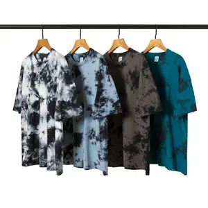 Tie-Dye-T-Shirt 95% Polyester 5% Spandex-Dye-Tie-Shirts Krawatten-Sublimationsdruck-T-Shirts