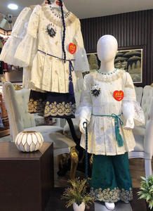 Traje Flapper de algodón para niños, estilo tutú para recién nacidos, diseño de fiesta Salwar Kameez, pakistaní para bebés, venta al por mayor, traje Salwar de algodón - Product Image 5