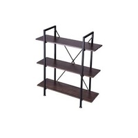 Étagère à livres moderne en métal et bois avec hauteur réglable pour salon, bureau, salle de bain - Taille et design personnalisables