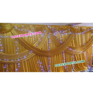 Fondo Indio para boda, decoración de escenario de boda real, marcos de tela - Product Image 1