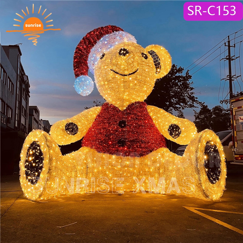CEN Figurine de Père Noël à LED Tissu 120 cm - HB11043 - Maison