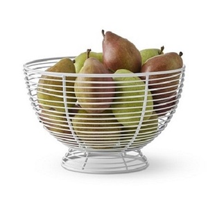 Nouvelle conception fer blanc couleur fruits panier pour maison hôtel et restaurant vaisselle fruits bol panier - Product Image 1