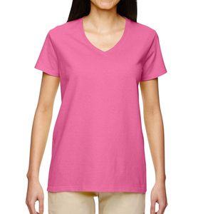 Camiseta de Mujer con Cuello en V, Estilo Nuevo, 100% Algodón, Manga Corta, Casual, de Secado Rápido y Transpirable - Product Image 6