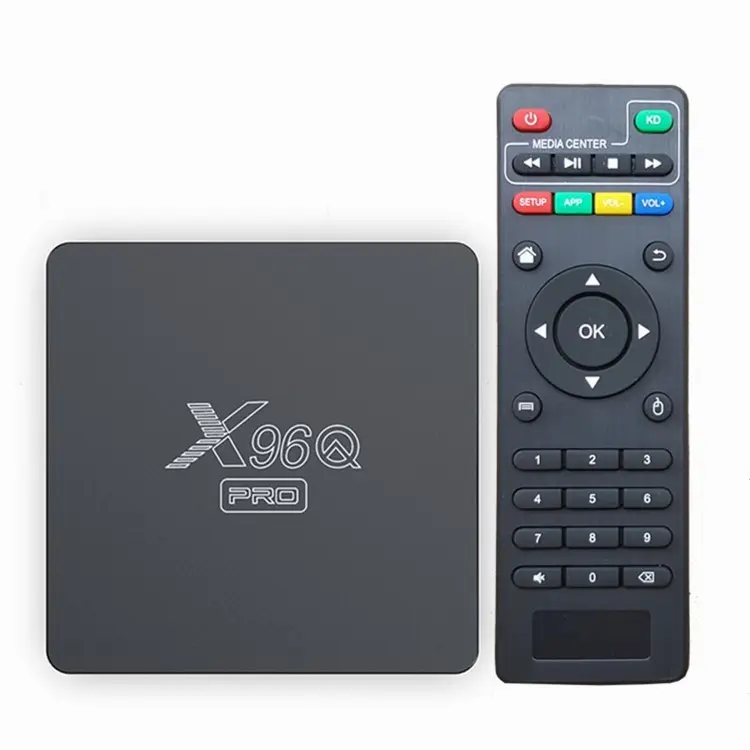 X96Q PRO 4K Android 10.0 Set Top Box H313 Quad Core Smart TV Media Player 8GB/16GB/32GB/64GB 2022 Set Top Box