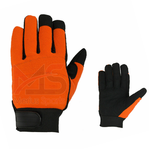 Gants de travail de sécurité en cuir microfibre personnalisables de haute qualité, anti-vibration, anti-impact, compatibles avec les écrans - Product Image 5