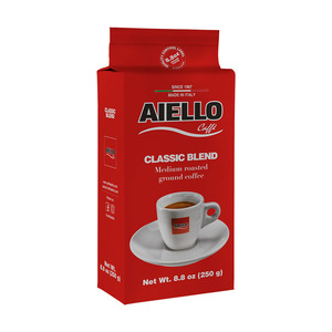 กาแฟบดคั่วขนาดกลางออร์แกนิกจากอิตาลีถุง250กรัม (24ชิ้น) รสขมใส่เมล็ดอาราบิก้าและโรบัสต้า - Product Image 2