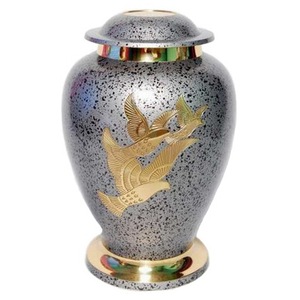 โกศแกะสลักสไตล์อเมริกันสำหรับเถ้ากระดูกของมนุษย์ทำจากทองเหลืองขัดเงาและขี้เถ้าจากอินเดียโดยสัจพจน์ตกแต่งบ้าน - Product Image 6