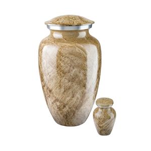 Urna de cremación de aluminio y Metal más vendida, diseño elegante y cenizas terminadas, urna de decoración funeraria, urna conmemorativa para cenizas humanas adultas - Product Image 1