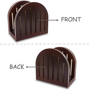 Porte-serviettes antique en métal et bois au design marron élégant, idéal pour la table de mariage et les restaurants et les hôtels. - Product Image 6