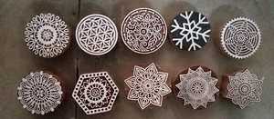 Blocs en bois en forme de paisley, jeu d'animaux sculpté à la main, pour impression textile, loisirs créatifs pour enfants ou décoration de la maison - Product Image 3