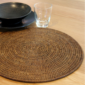 Round Rattan Charger Plate 100% Hand Made Craft Vietnam High Quantity Low Price Kinghandicraft Vietnam - Product Image 4