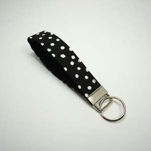 <b>Wristlet</b> Keychain - Black & White Handmade Creations - Product Image 1