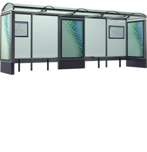 New Kim Loại Dừng Xe Buýt Nơi Trú Ẩn Với Quảng Cáo Biển Quảng Cáo/Xe Buýt Nơi Trú Ẩn - Product Image 2