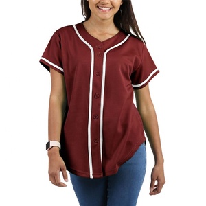 Maillot de Baseball sexy pour femmes, vêtement de baseball Hip Hop et Softball, t-shirt d'athlétisme à manches courtes, costume slim et personnalisé, nouvelle collection - Product Image 1