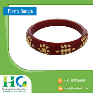 Multi-Color Plastic Fashion <b>Bangles</b> for Women Handmade in India - Product Image 2