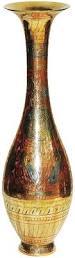 Golden brass Decorative Set <b>Vase</b> for Living Room Tab with Stand Planter Pots from Indian manufacturer - Product Image 6