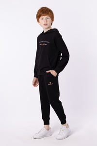 wholesale <b>cheap</b> Kids Sweat <b>Suits</b> Children <b>Boys</b> Solid Hooded Pullover Kids Track <b>Suit</b> High Quality - Product Image 2