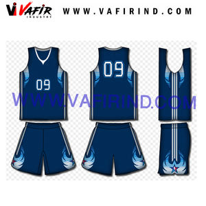 Ensemble de vêtements de basket-ball de qualité supérieure de style américain personnalisable Uniforme de maillot cousu réversible respirant par sublimation - Product Image 4