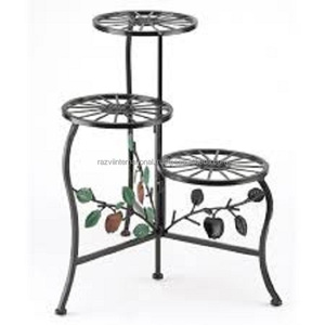 Soporte Metálico de 3 Niveles para Macetas, con Recubrimiento en Polvo, Ecológico y Duradero, para Uso en Interiores y Exteriores - Product Image 4