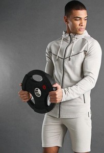 กางเกงขาสั้นมีฮู้ดสำหรับผู้ชาย,ชุดวิ่งเล่นยิมดีไซน์ใหม่ปี - Product Image 2