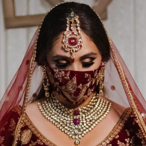 -TENDANCE BRIDAL--NEW--ACCESSORIES FOR--FACE--OF--BEAUTIFUL--BRIDAL--WITH---STYLISH--EMBROIDERY--WITH--HAND-WORK---2021... - Product Image 1