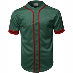 Maillot de Baseball en Polyester, de qualité supérieure, séchage rapide, anti-humidité, nouveau Design, 100% - Product Image 1