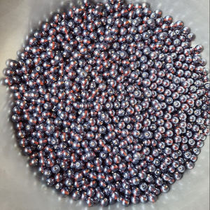 Wholesale handmade Round shaped brown color hot selling attractive design <b>glass</b> <b>beads</b> - Product Image 1