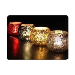 Wholesale Ball Shaped Decorative Glass Candle Holder
