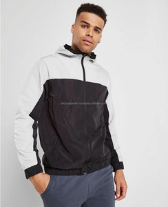 เสื้อแจ็คเก็ตกันลมมีซิป,เสื้อกันลมแบบซิปเต็มผ้าโพลีเอสเตอร์สีพื้นกันน้ำน้ำหนักเบา - Product Image 1