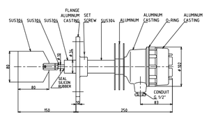 Chất Lượng Cao Rotary Paddle Loại Cấp Chuyển Đổi Mật Độ Đo Peddle PRL-200 Loại Chịu Nhiệt Của Towa Seiden Sản Xuất Tại Nhật Bản - Product Image 2